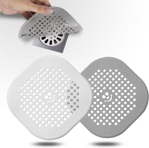 1PCS Silicone Drain Cover with Suction Base – Hair Catcher for Sink & Shower