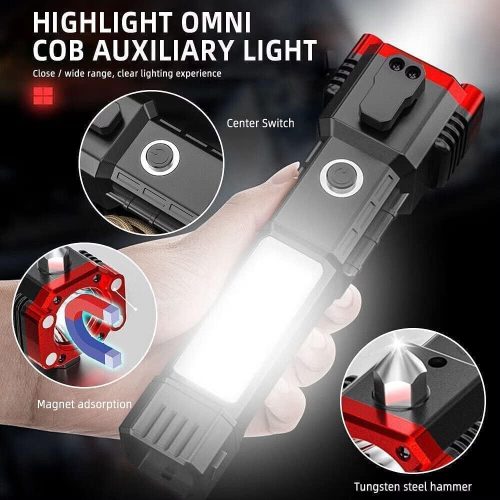 Safety Hammer Flashlight – Emergency Tool (1pc)