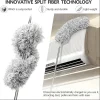 Adjustable Grey Pole Duster with Microfiber Head for Deep Cleaning