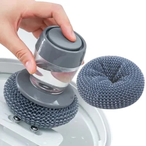 Soap Liquid Pot Scrubber with Dispenser