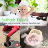 1PCS Silicone Drain Cover with Suction Base – Hair Catcher for Sink & Shower