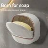Luxury Soap Holder with Drain Tray | Waterproof Soap Dish for Bathroom