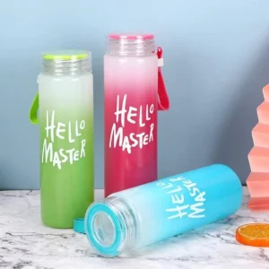 Hello Master Glass Water Bottle