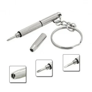 3 in 1 Mini Travel Screwdriver Keychain