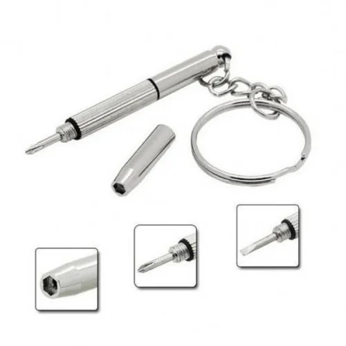3 in 1 Mini Travel Screwdriver Keychain