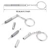 3 in 1 Mini Travel Screwdriver Keychain