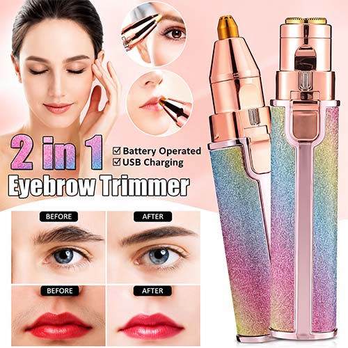 Eyebrow Trimmer for Women - Portable Electric Facial Hair Remover