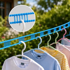 Windproof Clothesline Rope for Indoor & Outdoor Drying